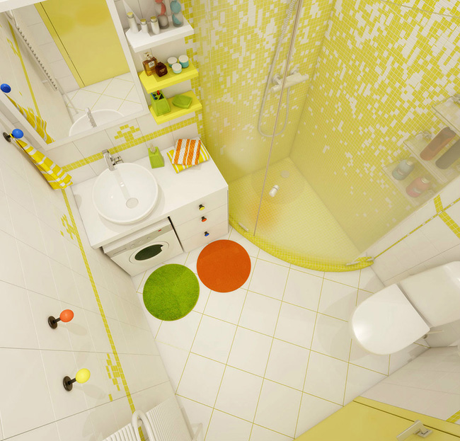 Идеи для ремонта маленькой ванной комнаты. Дизайн ванны со стиральной машинкой – варианты размещения техники